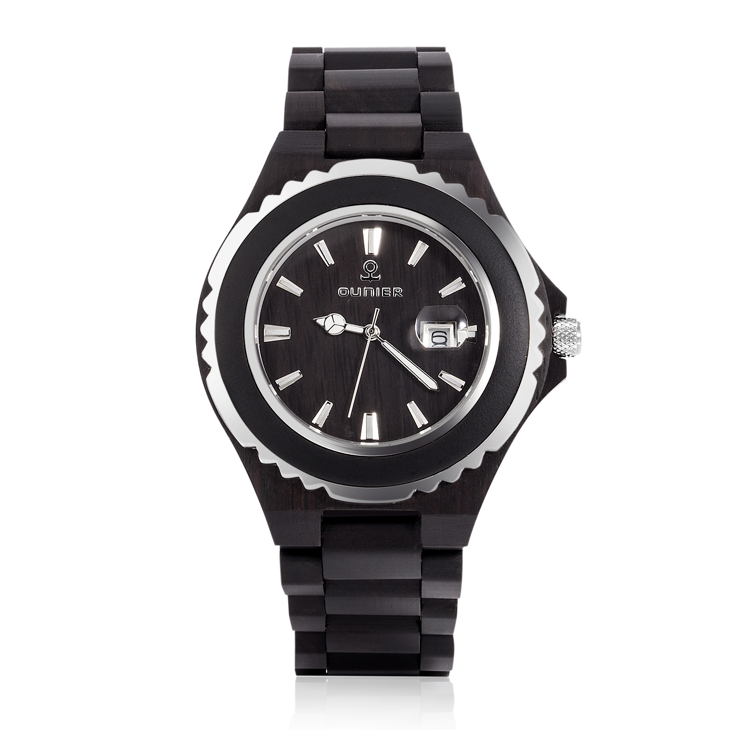 Black sandalwood case watch with wo