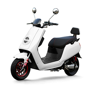 White electric vehicle