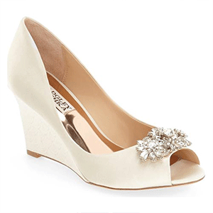 White high heels