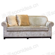 Low back sofa for two